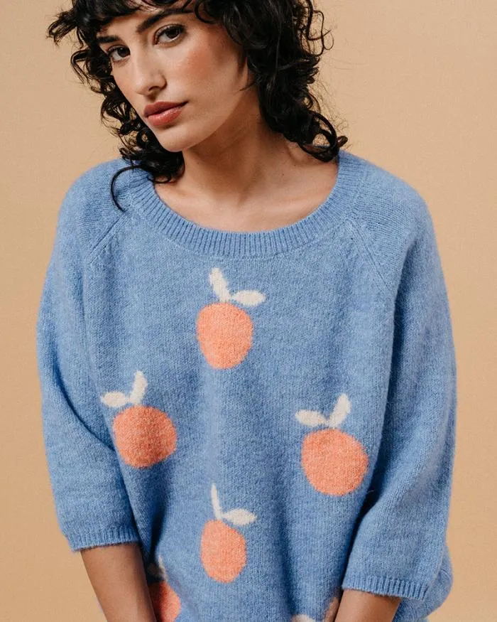 SWEATER BLEU MACY Shop Grace and Mila Patterned Sweaters
