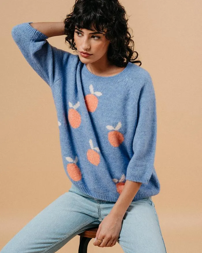 SWEATER BLEU MACY Shop Grace and Mila Patterned Sweaters