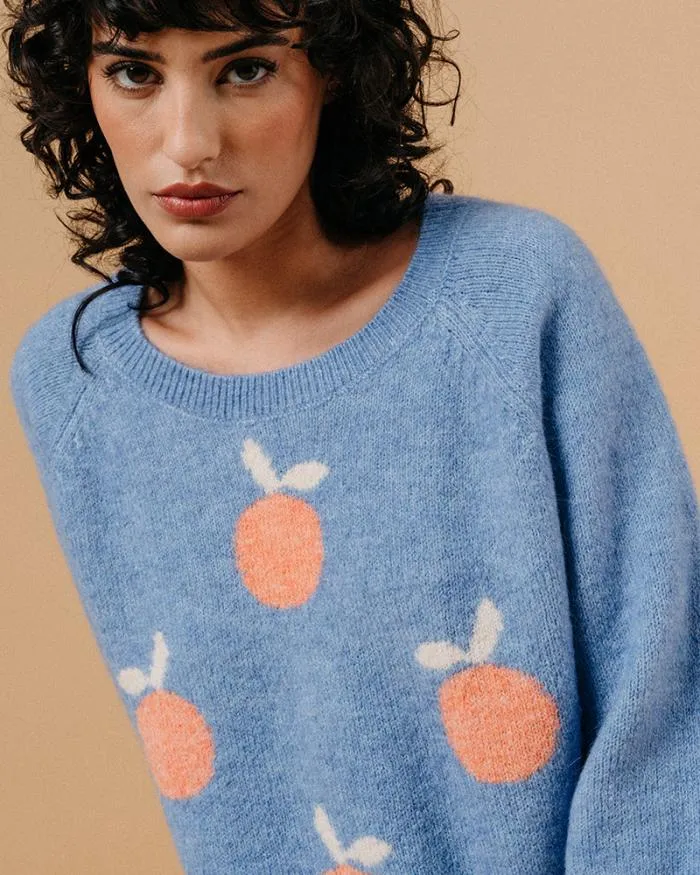 SWEATER BLEU MACY Shop Grace and Mila Patterned Sweaters