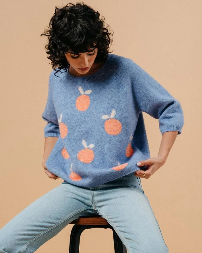 SWEATER BLEU MACY Shop Grace and Mila Patterned Sweaters