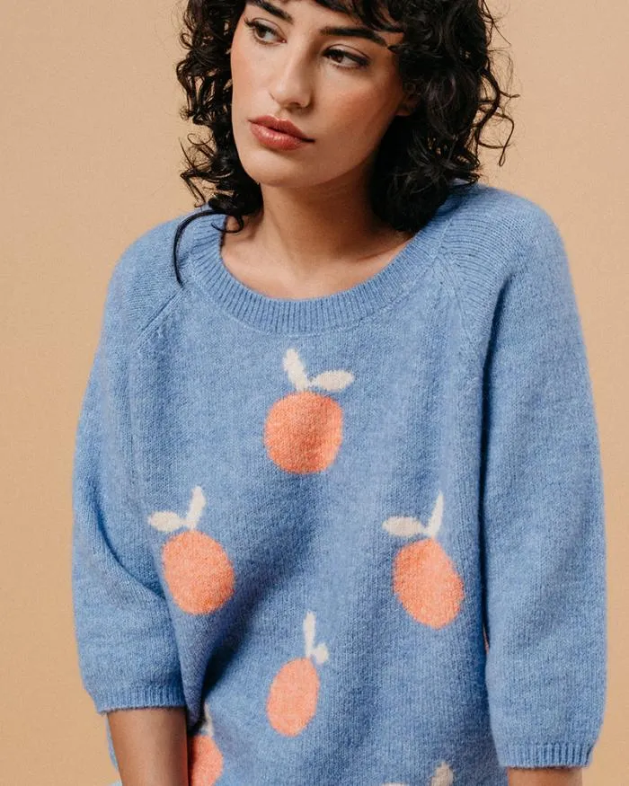 SWEATER BLEU MACY Shop Grace and Mila Patterned Sweaters