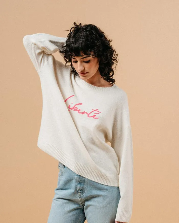 SWEATER ECRU MADDOX Shop Grace and Mila Message Jumpers