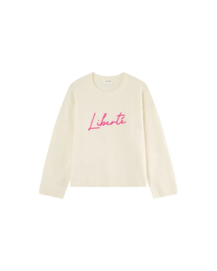 SWEATER ECRU MADDOX Shop Grace and Mila Message Jumpers