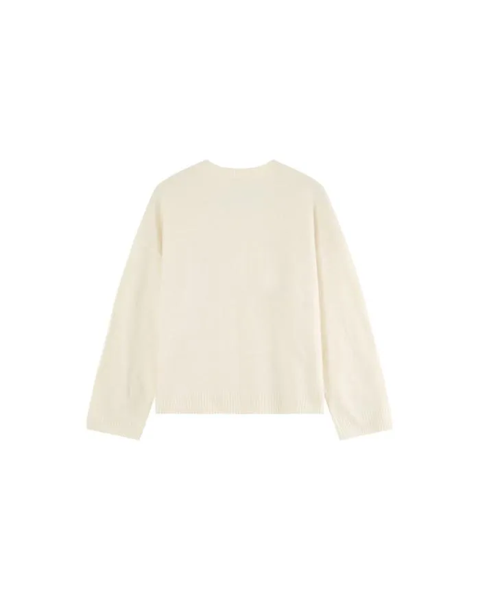 SWEATER ECRU MADDOX Shop Grace and Mila Message Jumpers