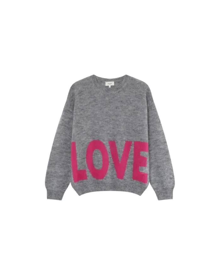 SWEATER GRIS MADONA Shop Grace and Mila Message Jumpers
