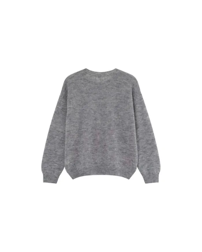 SWEATER GRIS MADONA Shop Grace and Mila Message Jumpers