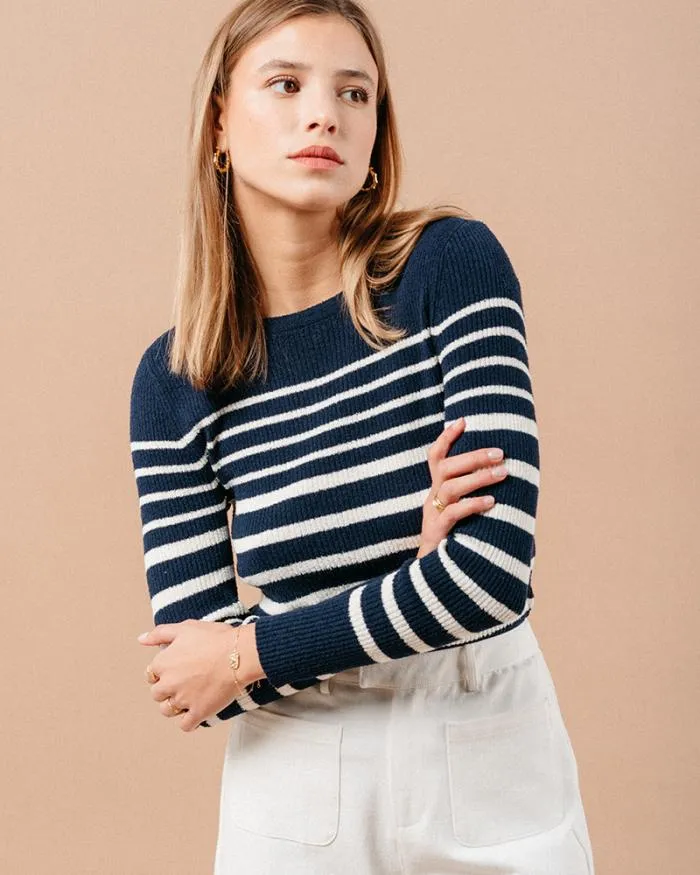 SWEATER MARINE MADELEINE Shop Grace and Mila Striped Jumpers