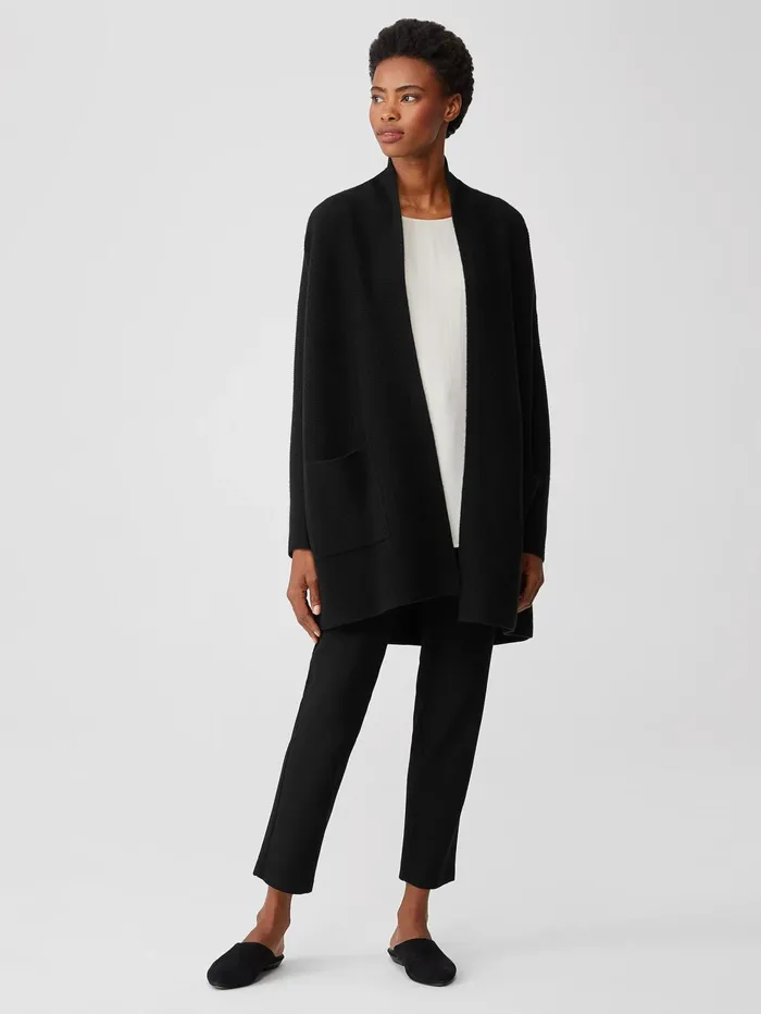 Sweaters and Cardigans Women Eileen Fisher Italian Cashmere Links Cardigan Black
