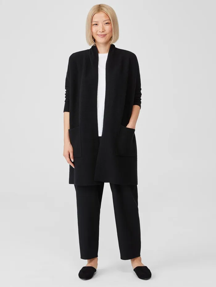 Sweaters and Cardigans Women Eileen Fisher Italian Cashmere Links Cardigan Black