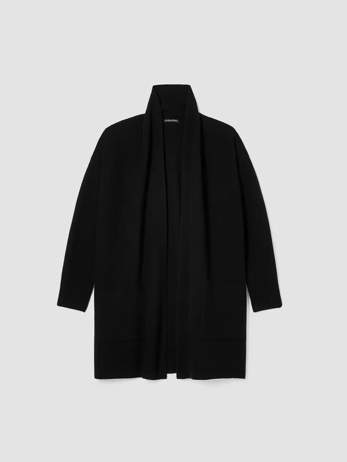 Sweaters and Cardigans Women Eileen Fisher Italian Cashmere Links Cardigan Black