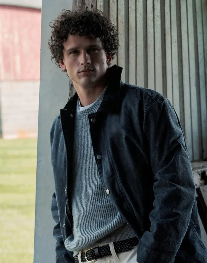 Sweaters Men Madewell The Wyckoff Sweater Grey Marl