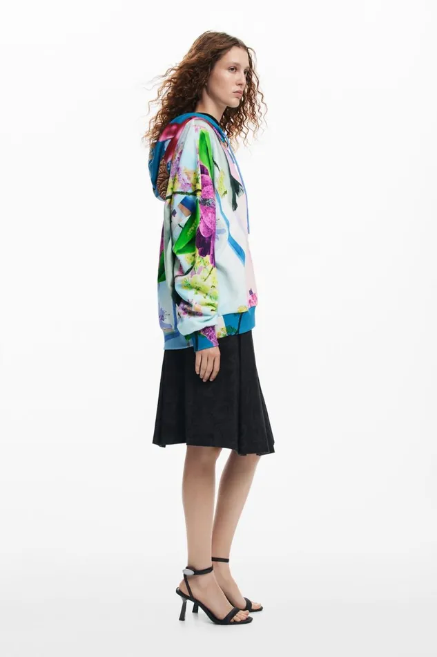 Sweaters Women Desigual Printed Sweatshirt M Christian Lacroix Materialfinishes