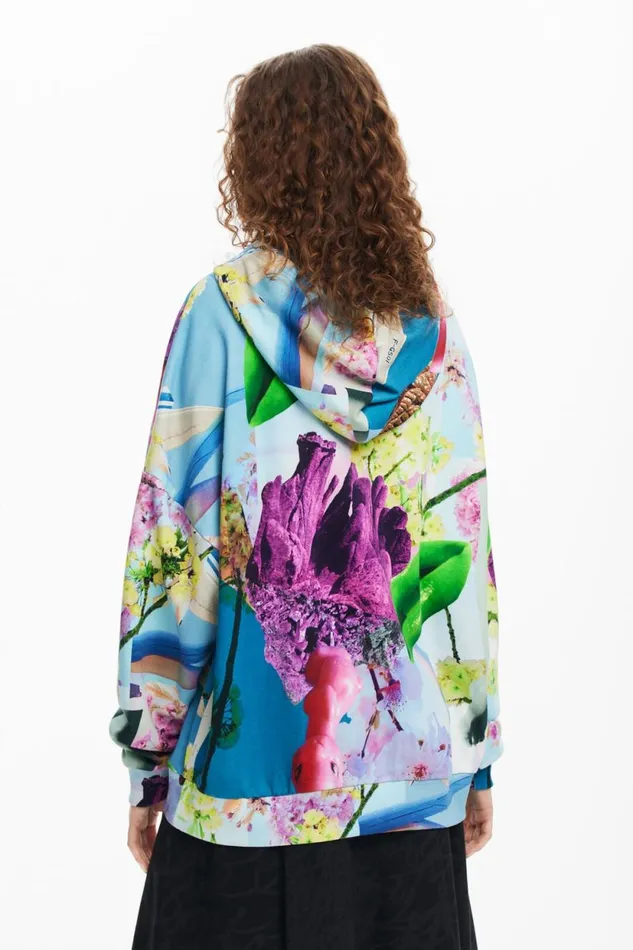 Sweaters Women Desigual Printed Sweatshirt M Christian Lacroix Materialfinishes