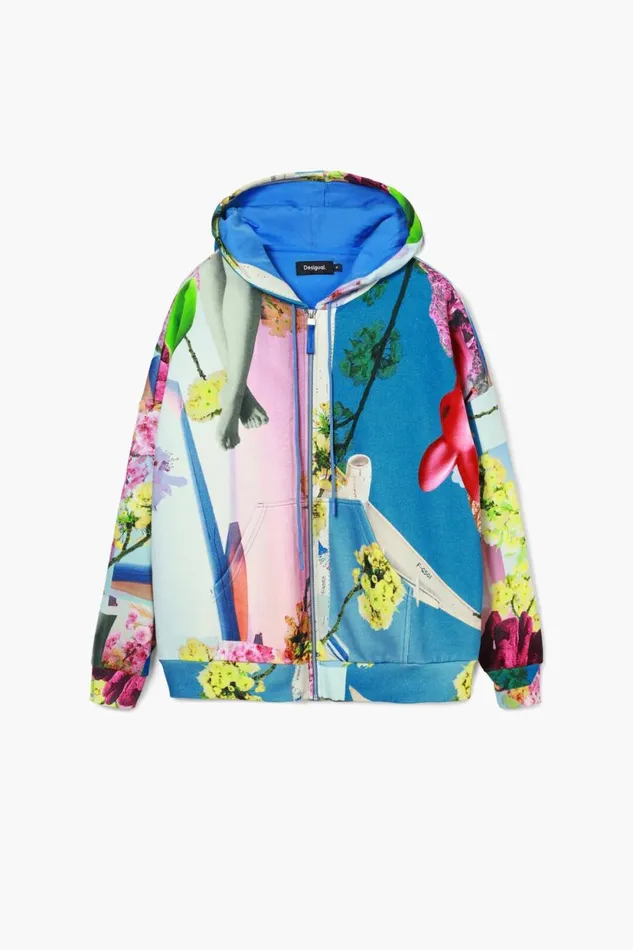 Sweaters Women Desigual Printed Sweatshirt M Christian Lacroix Materialfinishes