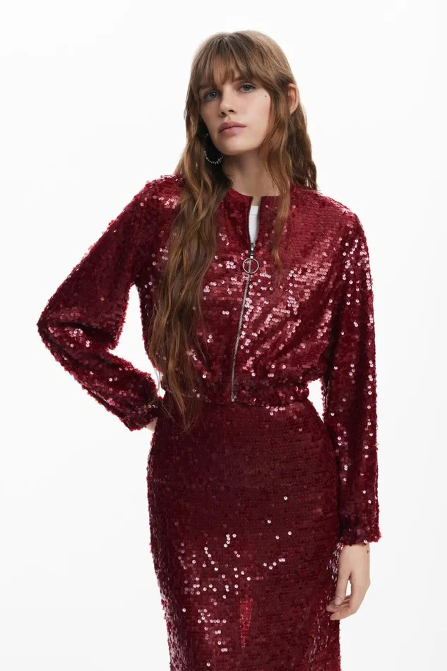 Sweaters Women Desigual Sweatshirt Red