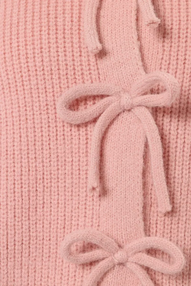 Sweaters Women Petal and Pup Wilde Bow Front Cardigan Blush