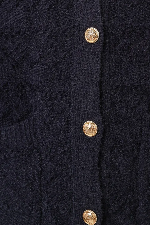 Sweaters Women Zalina Cardigan Navy Petal and Pup