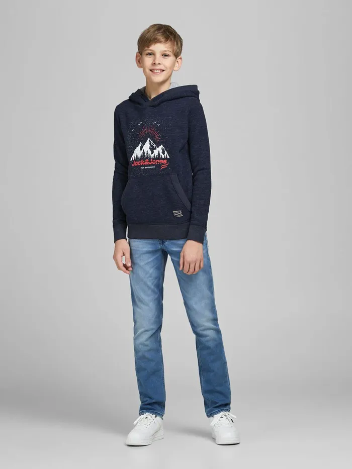 Sweatshirts JACK and JONES Junior BOYS HOODIE Blue Navy Blazer Gift for Friend