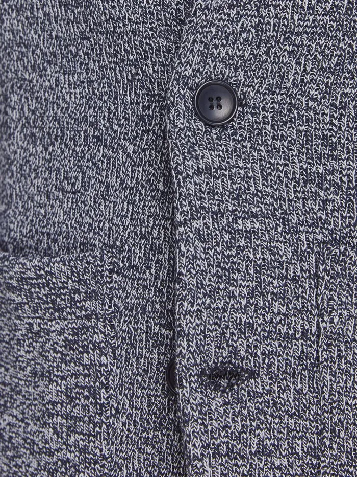 Sweatshirts JACK and JONES Mens INTERLOCK SWEAT BLAZER Grey New Navy Gift Ideas