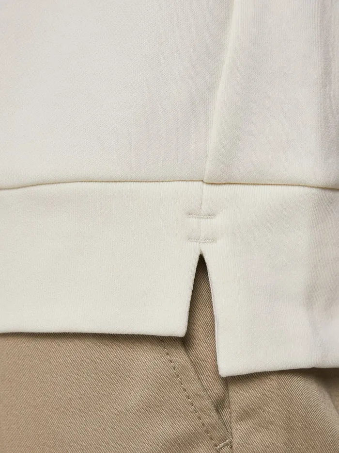 Sweatshirts JACK and JONES Mens PLAIN HOODIE White Egret Casaul