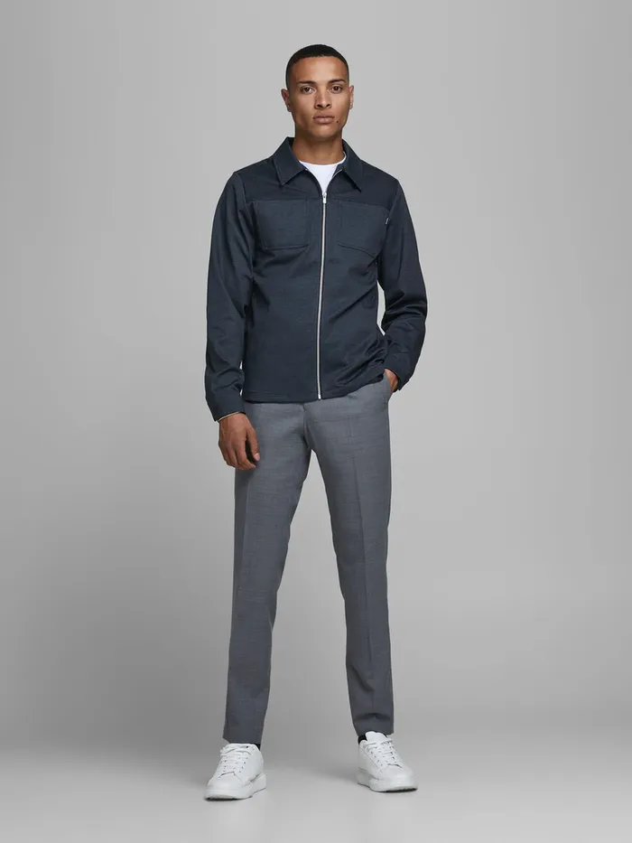 Sweatshirts JACK and JONES Mens SLIM FIT SWEAT JACKET Blue Navy Blazer Online
