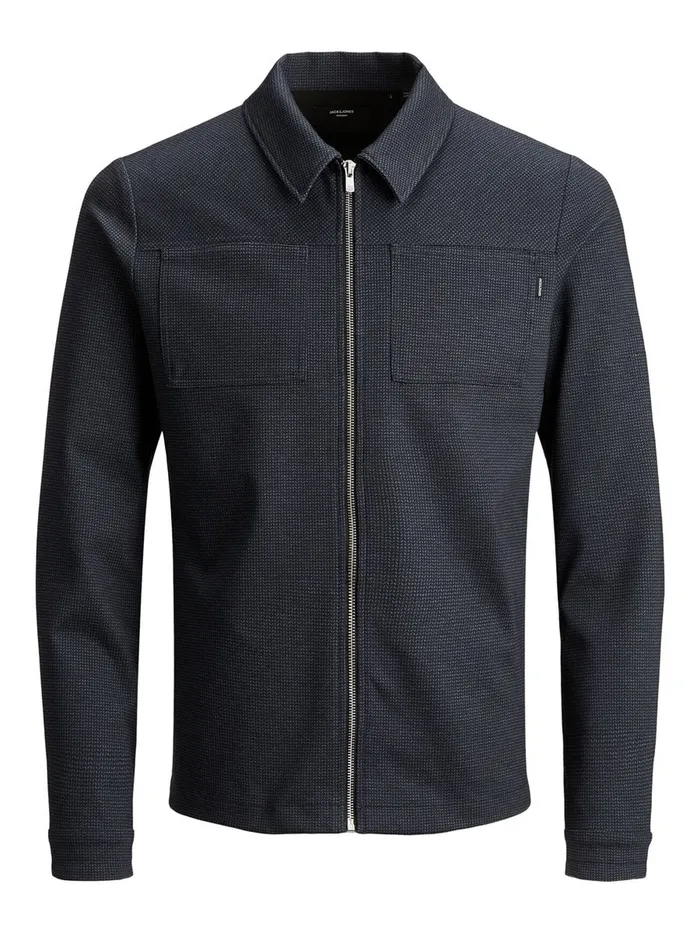 Sweatshirts JACK and JONES Mens SLIM FIT SWEAT JACKET Blue Navy Blazer Online