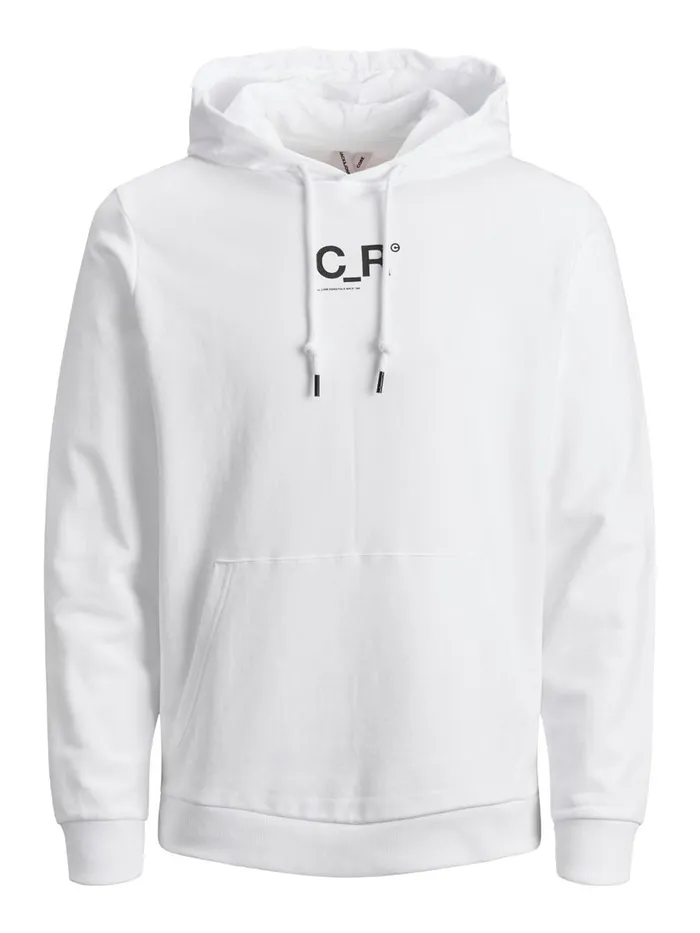 Sweatshirts JACK and JONES Mens SWEAT HOODIE White White Online