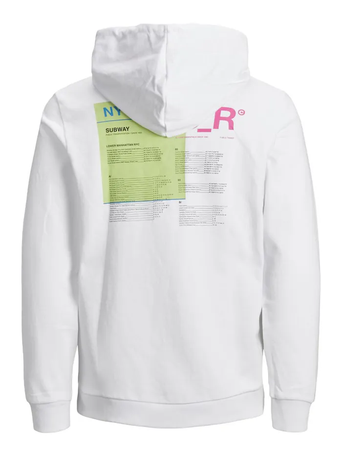 Sweatshirts JACK and JONES Mens SWEAT HOODIE White White Online