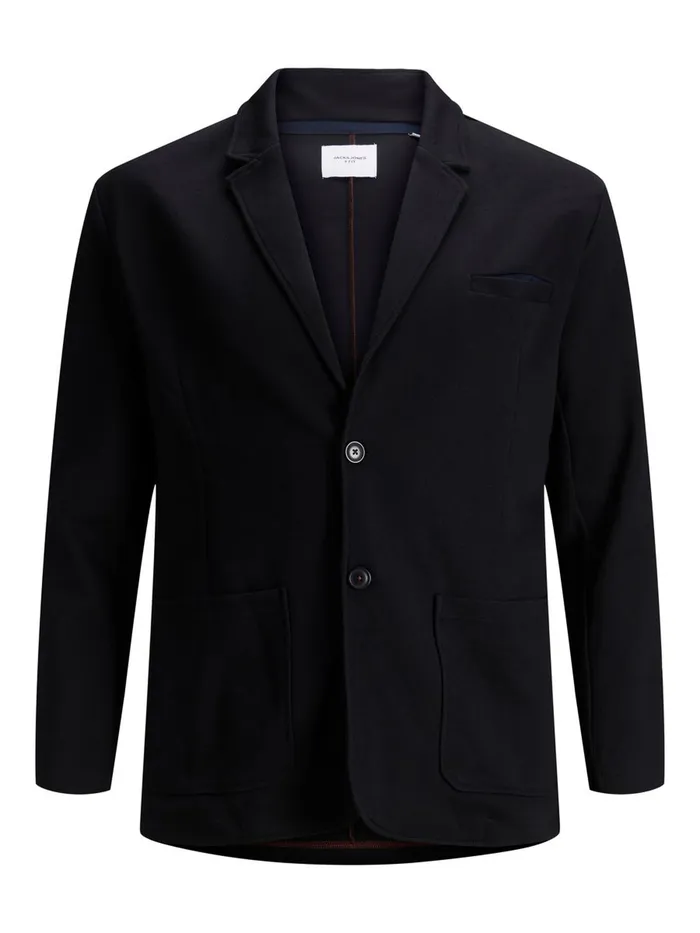Sweatshirts JACK and JONES Mens SWEAT PLUS SIZE BLAZER Black Black Casaul