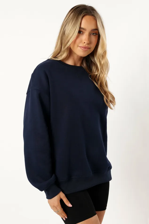 Sweatshirts Wrenley Be Kind Sweatshirt Navy Petal and Pup Women