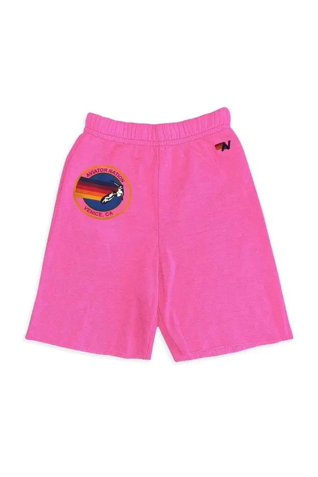 Sweatshorts 8211 Neon Pink Kids Aviator Nation Shorts