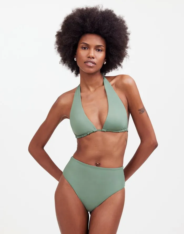 Swim Women Madewell Lexaswim Koloa Convertible Top Agave