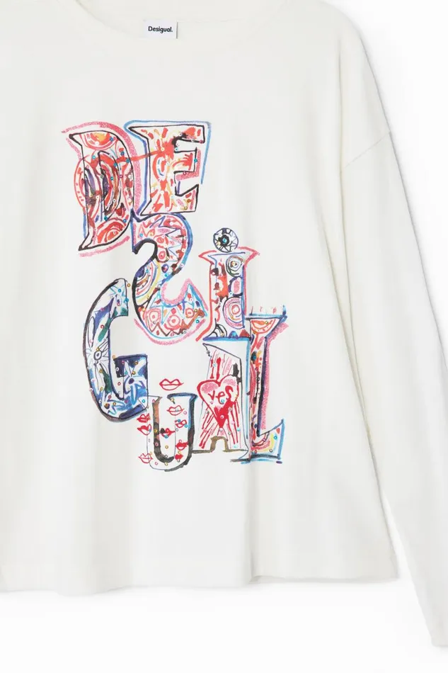 Tshirts And Shirts Kids Desigual Logo Tshirt White