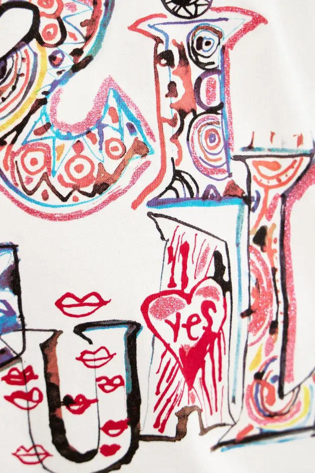 Tshirts And Shirts Kids Desigual Logo Tshirt White