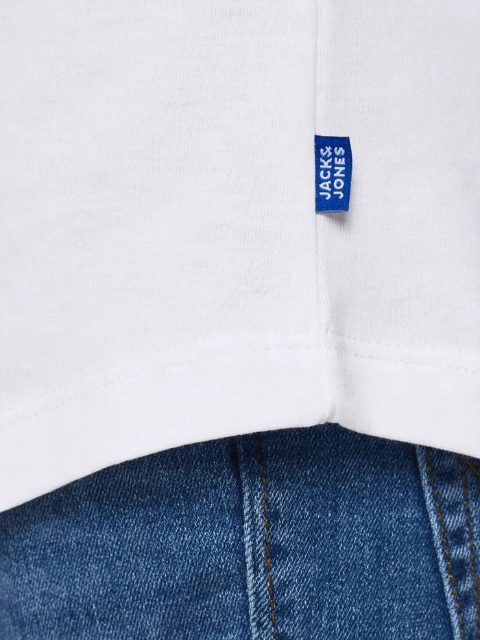 Tshirts JACK and JONES Junior BOYS CREW NECK LONGSLEEVED TSHIRT White White Gift for Friend