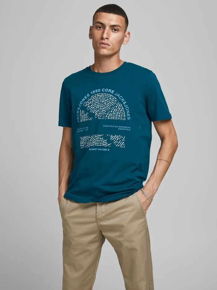 Tshirts JACK and JONES Mens 3PACK TSHIRT White White Gift Ideas