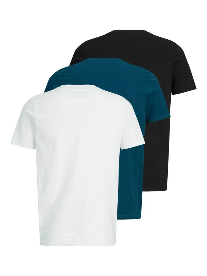 Tshirts JACK and JONES Mens 3PACK TSHIRT White White Gift Ideas