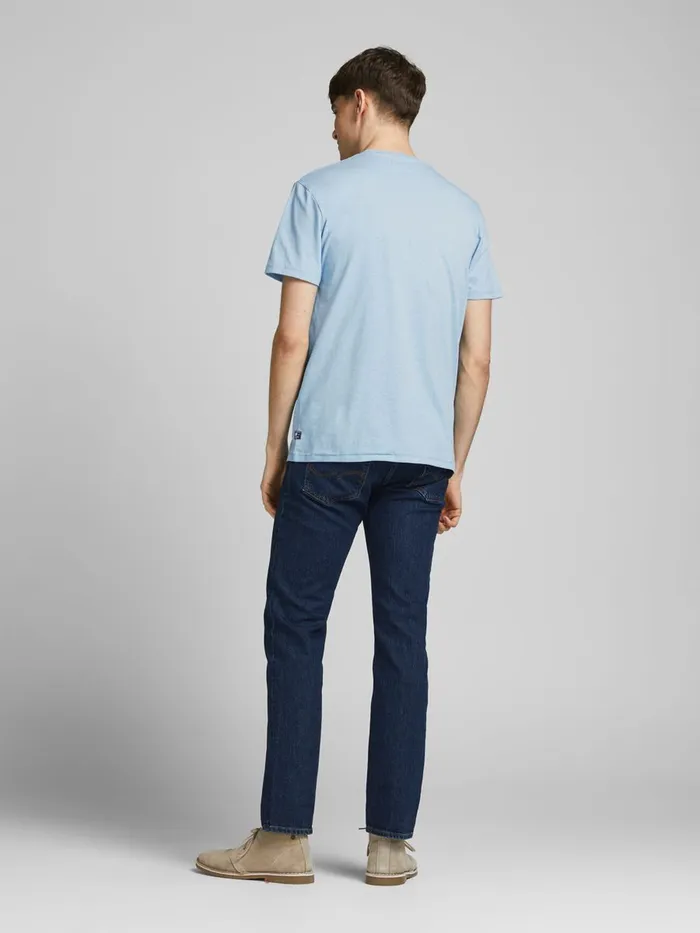 Tshirts JACK and JONES Mens CALIFORNIA PRINT TSHIRT Blue Dusk Blue For Sale