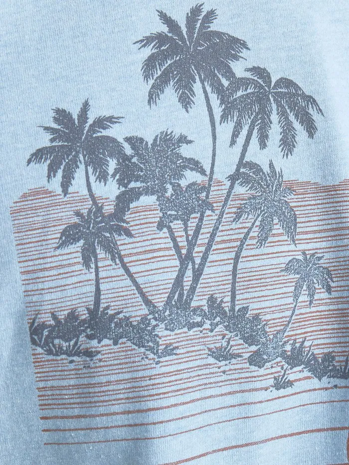 Tshirts JACK and JONES Mens CALIFORNIA PRINT TSHIRT Blue Dusk Blue For Sale