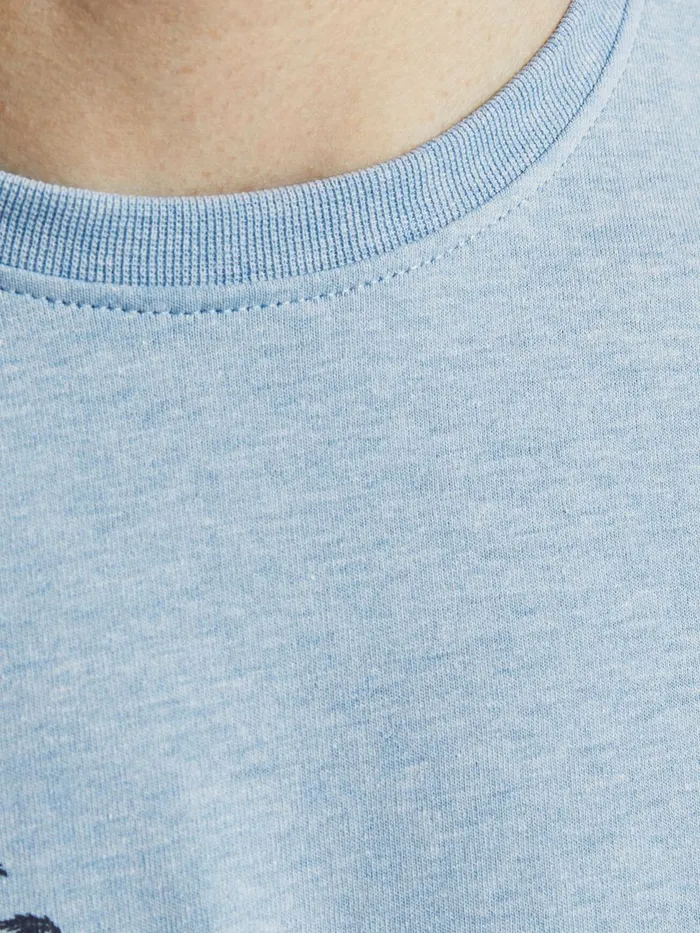 Tshirts JACK and JONES Mens CALIFORNIA PRINT TSHIRT Blue Dusk Blue For Sale