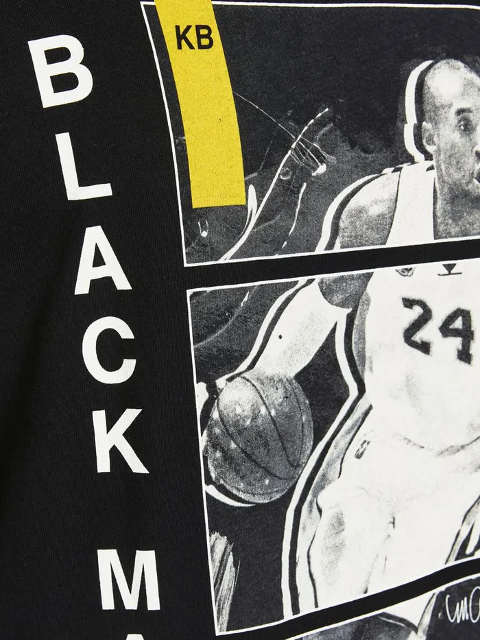 Tshirts JACK and JONES Mens LEGENDS PLUS SIZE TSHIRT Black Black For Sale