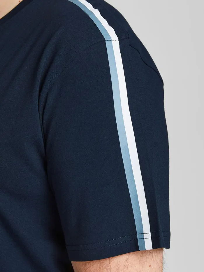 Tshirts JACK and JONES Mens LOGO PLUS SIZE TSHIRT Blue Navy Blazer Cheap On Sale