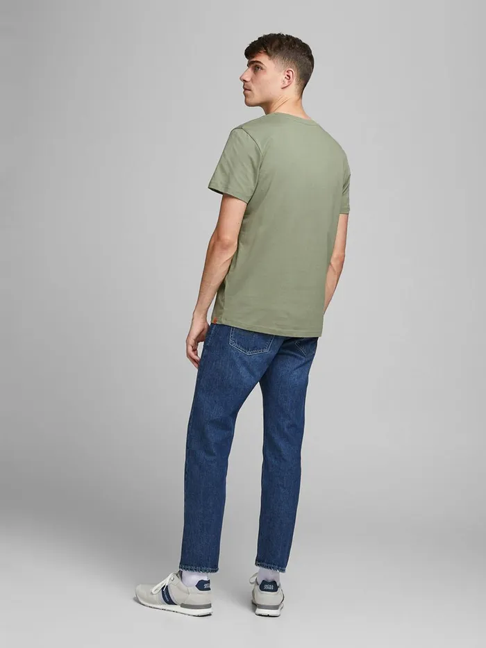 Tshirts JACK and JONES Mens MULTICOLOURED LOGO TSHIRT Green Sea Spray Online