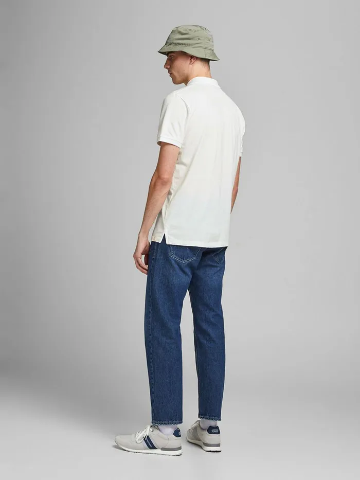 Tshirts JACK and JONES Mens SINGLE JERSEY POLO SHIRT White Cloud Dancer Gift Ideas