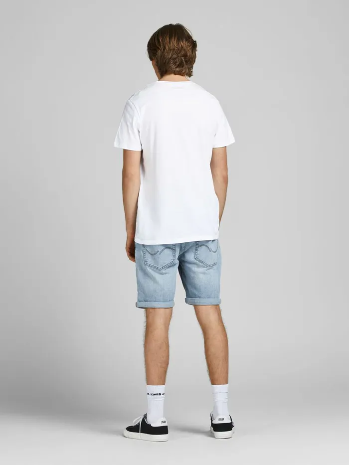 Tshirts JACK and JONES Mens TROPICAL PRINT TSHIRT White White Popular