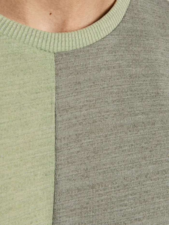Tshirts JACK and JONES Mens VERTICAL SEAM TSHIRT Green Oil Green Gift for Friend