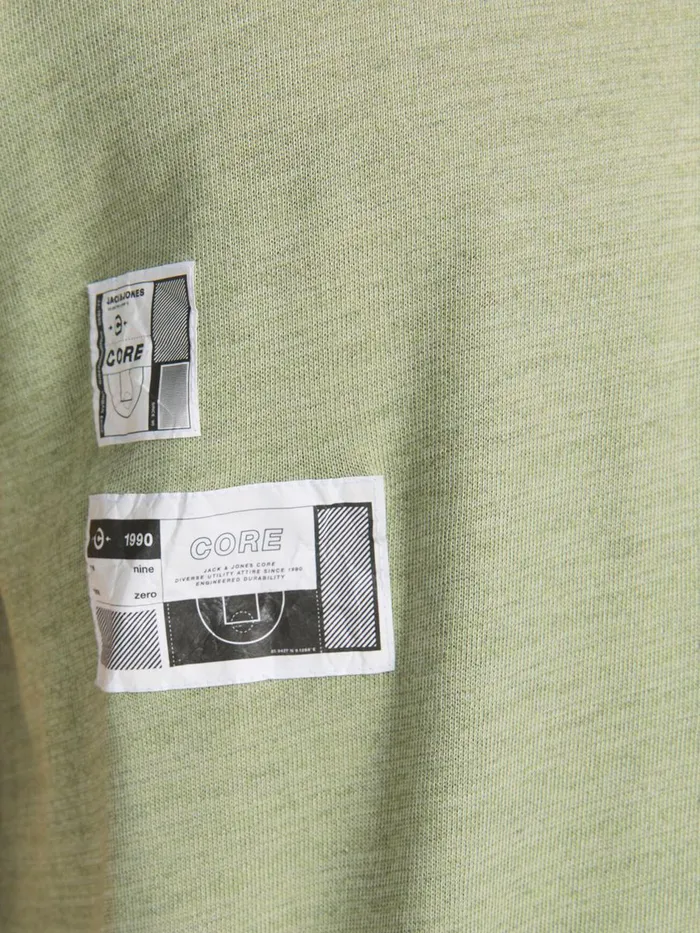 Tshirts JACK and JONES Mens VERTICAL SEAM TSHIRT Green Oil Green Gift for Friend