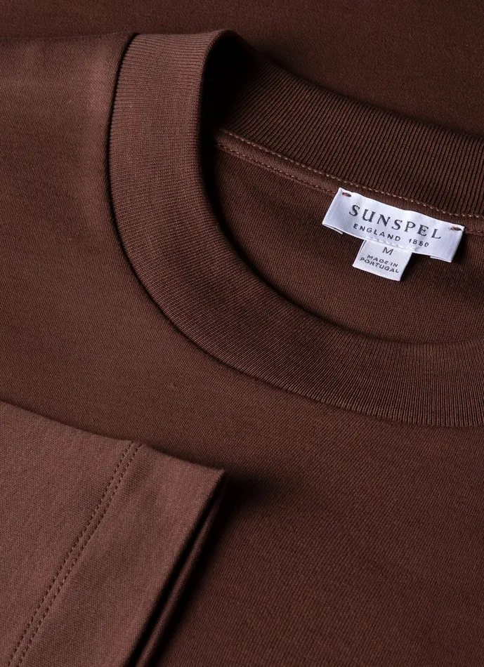 Tshirts Long Sleeve Heavyweight Tshirt Cocoa Brown 8211 ussunspel Men Tshirts Long Sleeve Heavyweight Tshirt Cocoa Brown 8211 ussunspel Men
