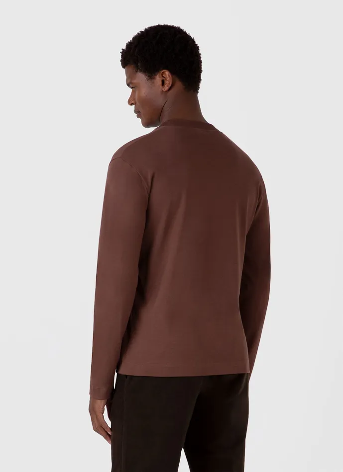 Tshirts Long Sleeve Heavyweight Tshirt Cocoa Brown 8211 ussunspel Men Tshirts Long Sleeve Heavyweight Tshirt Cocoa Brown 8211 ussunspel Men