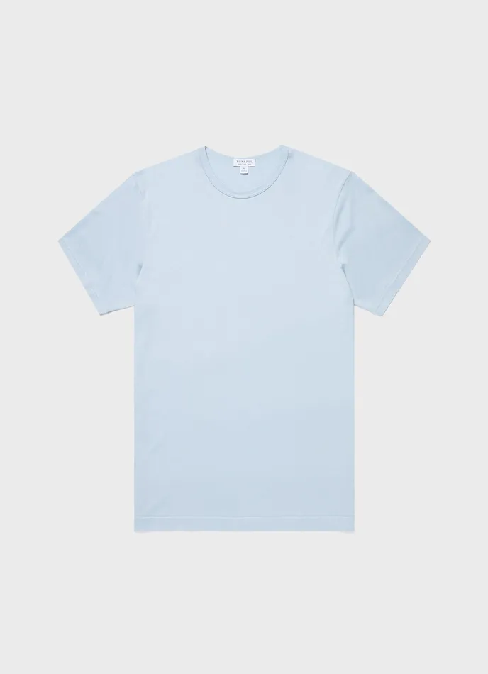 Tshirts Men Classic Tshirt Blue Mist ussunspel